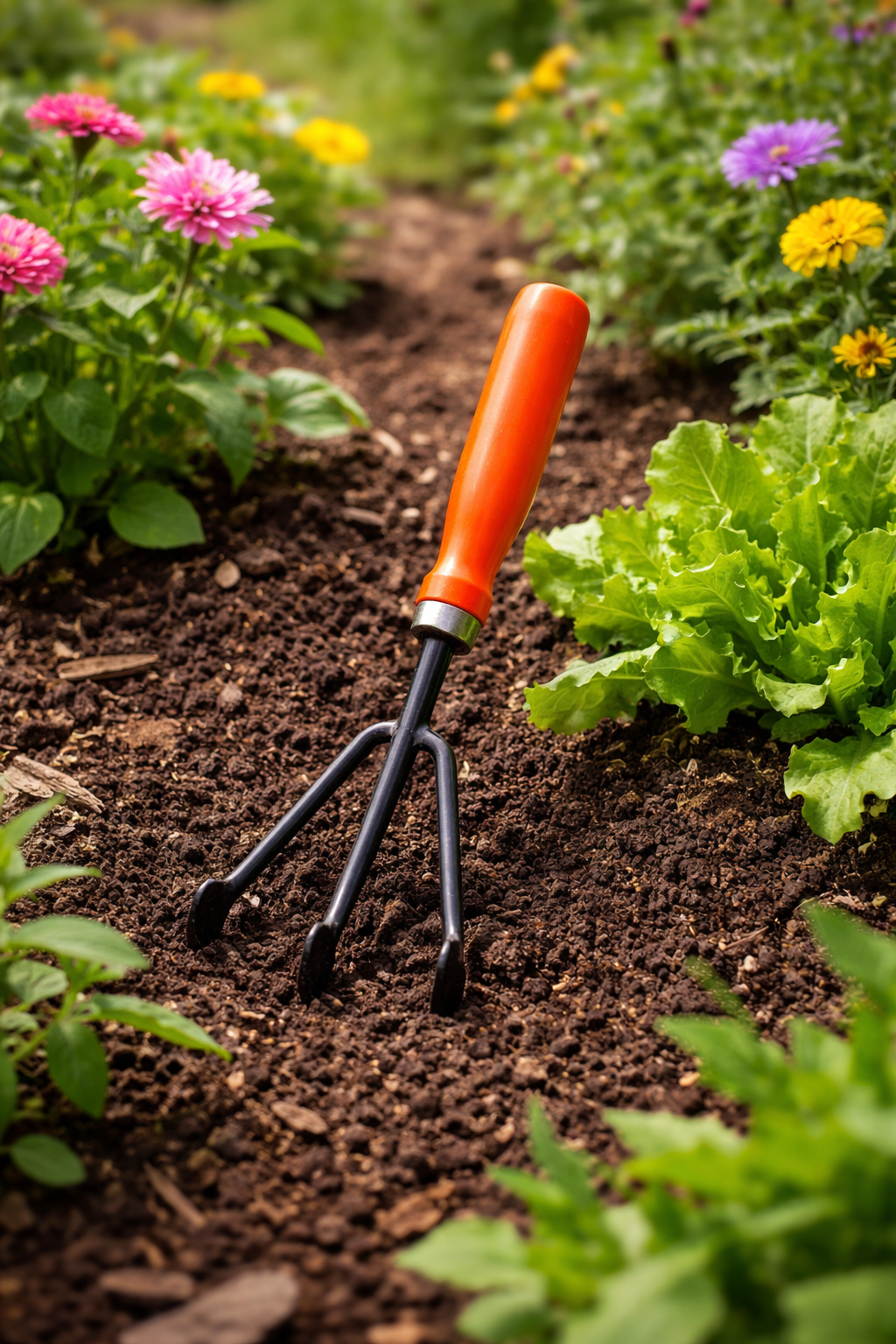 Hand Cultivator (PVC Handle, 3 Prong)