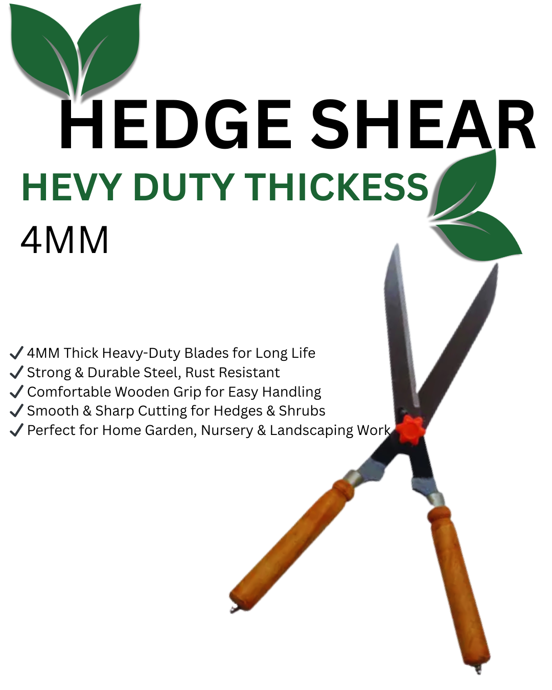 Ps Ricca Heavy Duty Hedge Shear