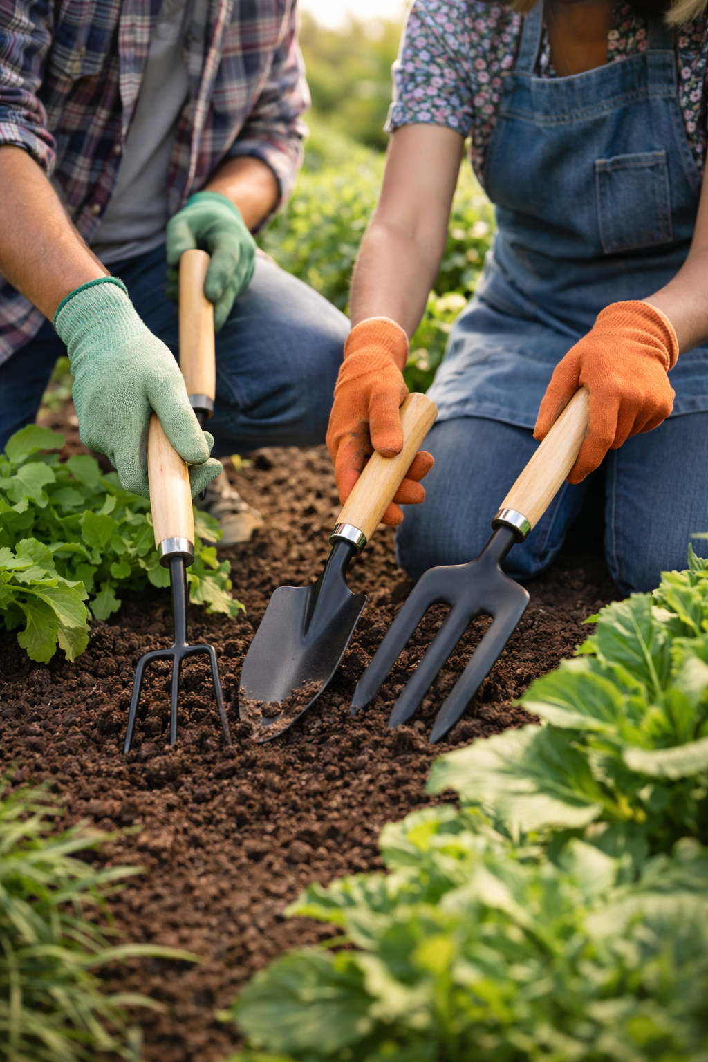 3 Pcs Heavy Dig & Soil Tools Set