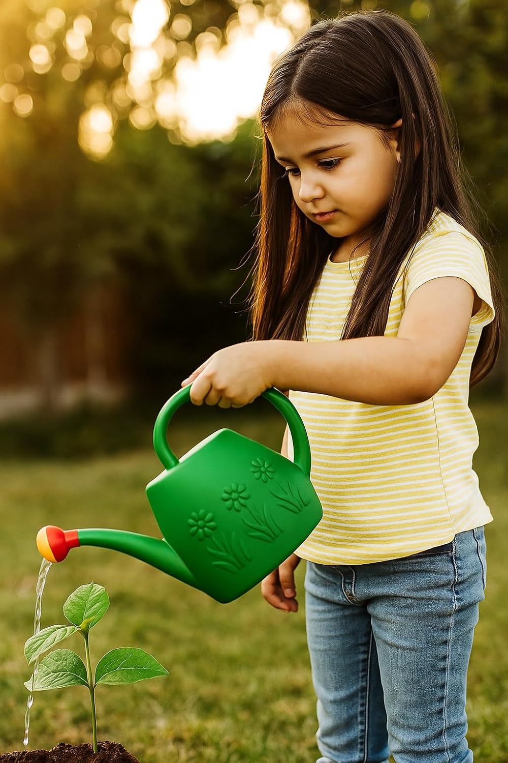Ps Ricca  2 L Green Watering Can