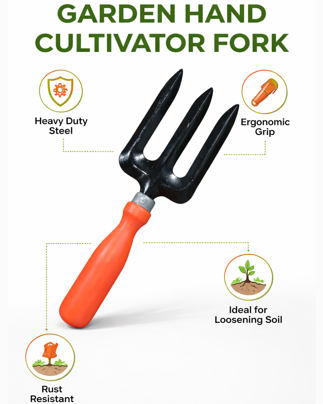 Hand Fork (PVC Grip)